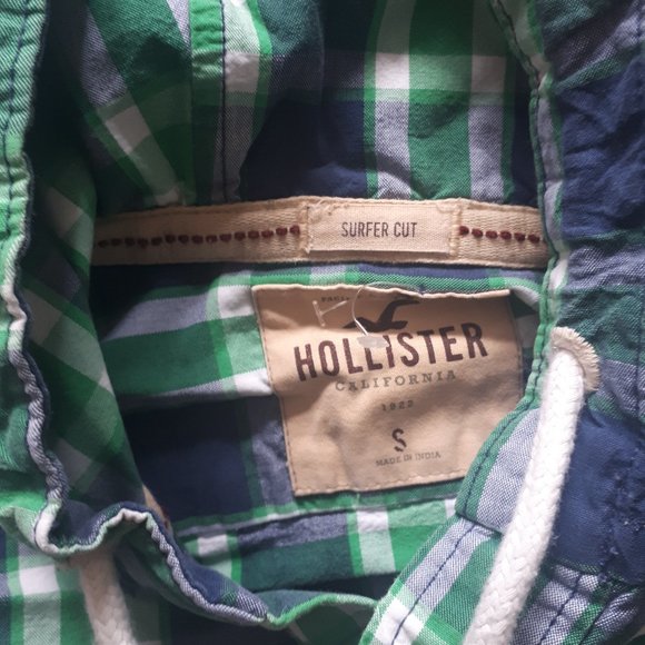 Hollister Hooded button up shirt, Surf style, Sz.S - Picture 2 of 8